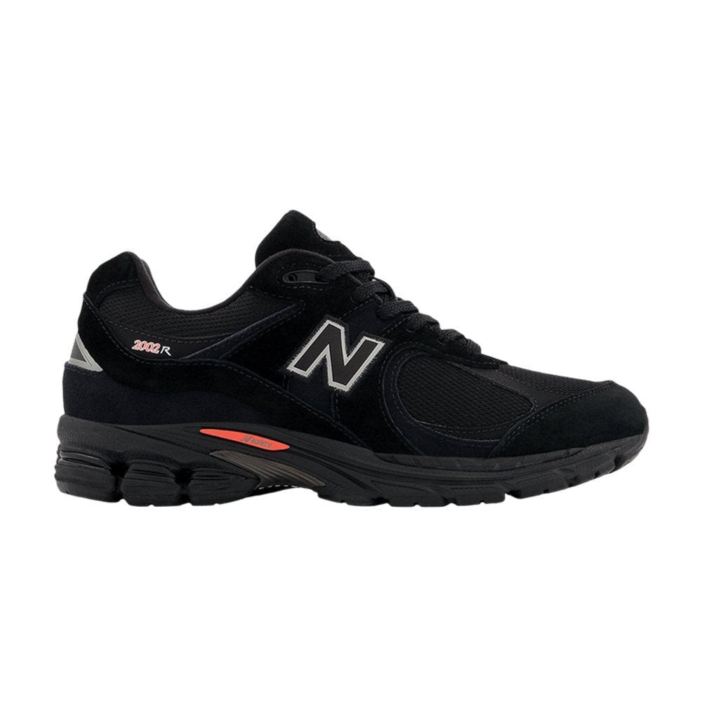 New Balance 2002R Black Castlerock Red