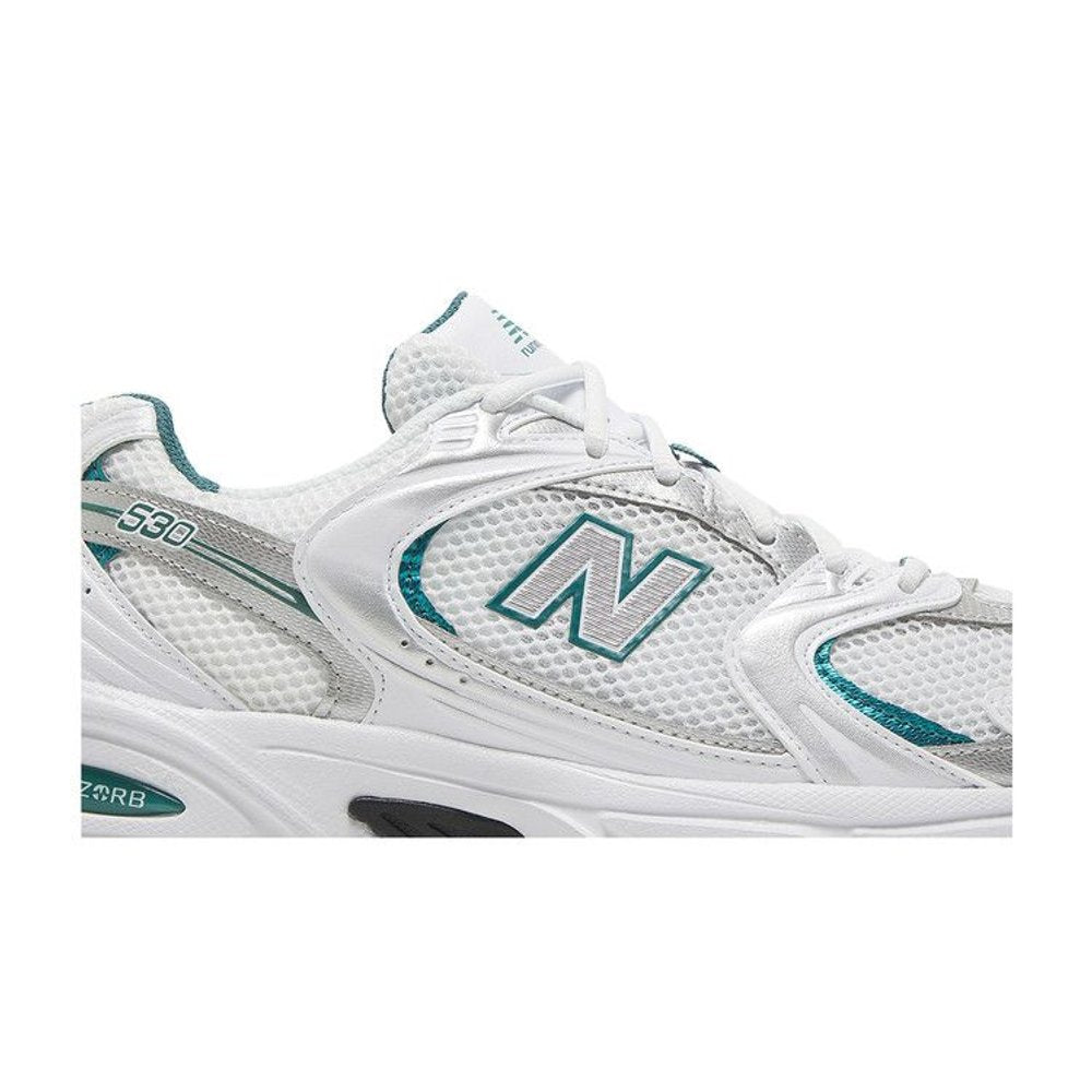 New Balance 530 White Silver Green