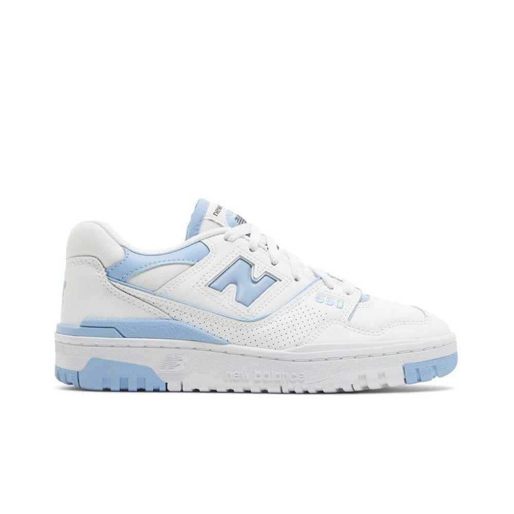 New Balance 550 UNC White Dusk Blue – boční pohled | Purekickz