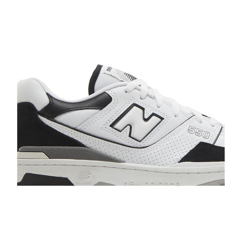 New Balance 550 White Black Rain Cloud – detail | Purekickz