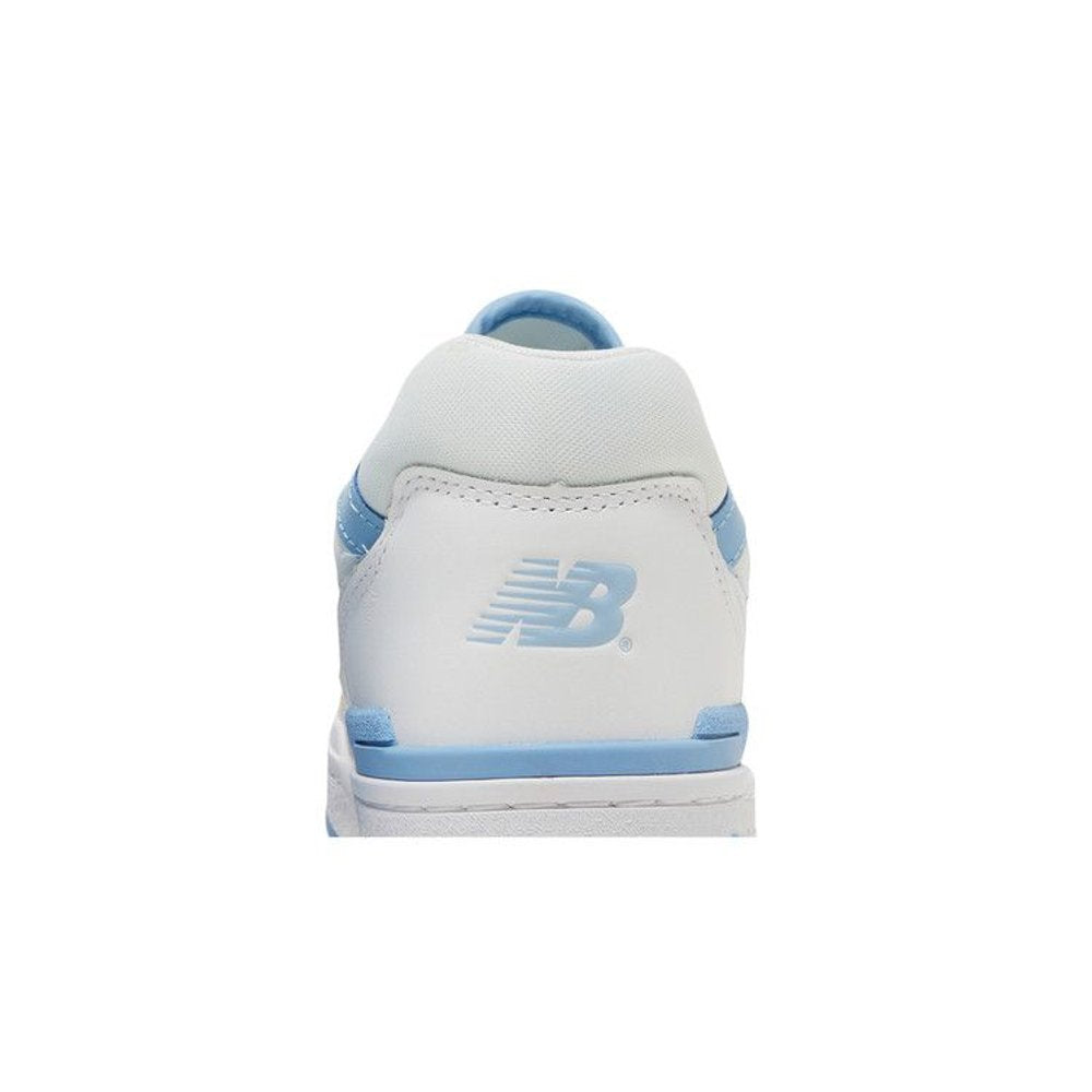 New Balance 550 White Blue Haze Rain Cloud – detail materiálu | Purekickz