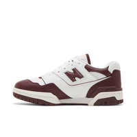 New Balance 550 White Burgundy – hlavní pohled | Purekickz