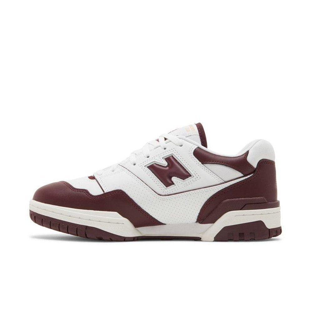 New Balance 550 White Burgundy – hlavní pohled | Purekickz