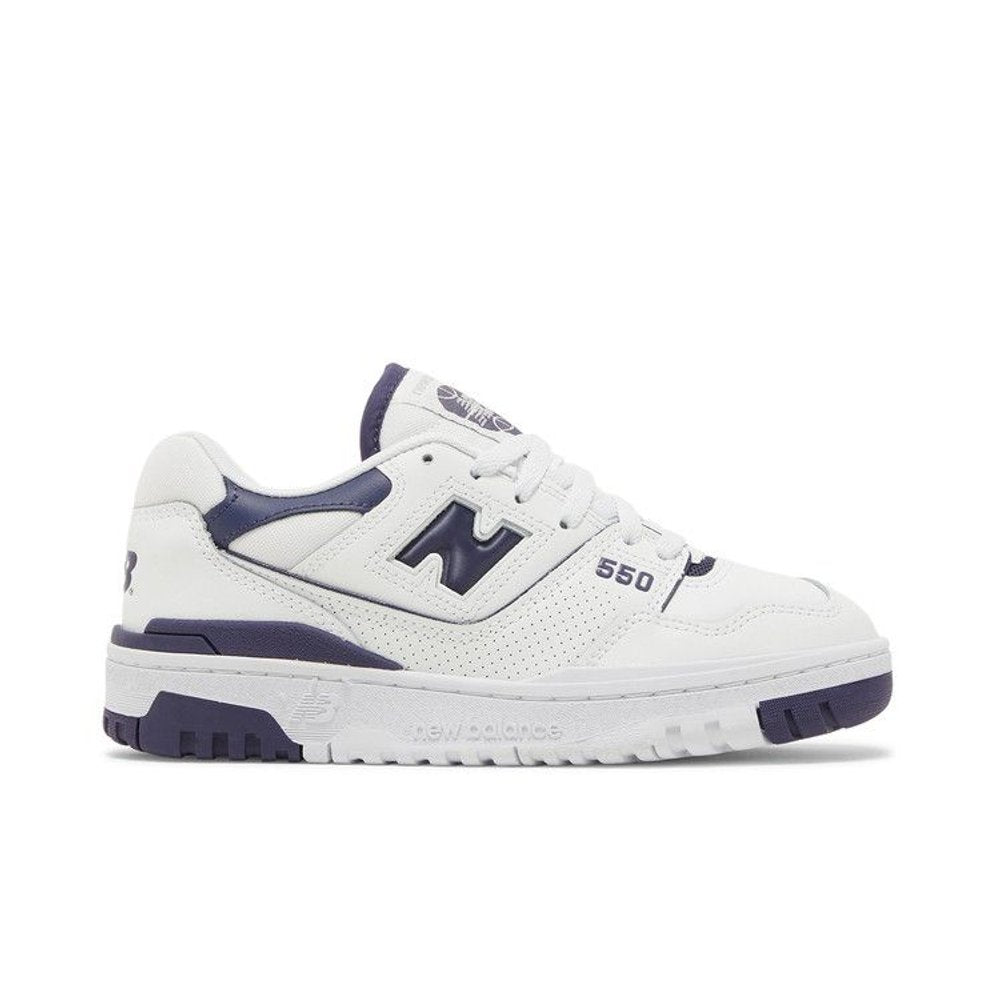 New Balance 550 White Dark Mercury (W) – boční pohled | Purekickz