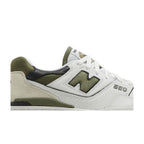 New Balance 550 White Dark Olivine – detail | Purekickz