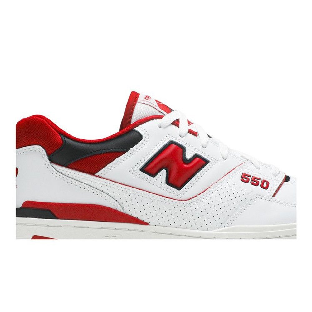 New Balance 550 White Red – detail | Purekickz