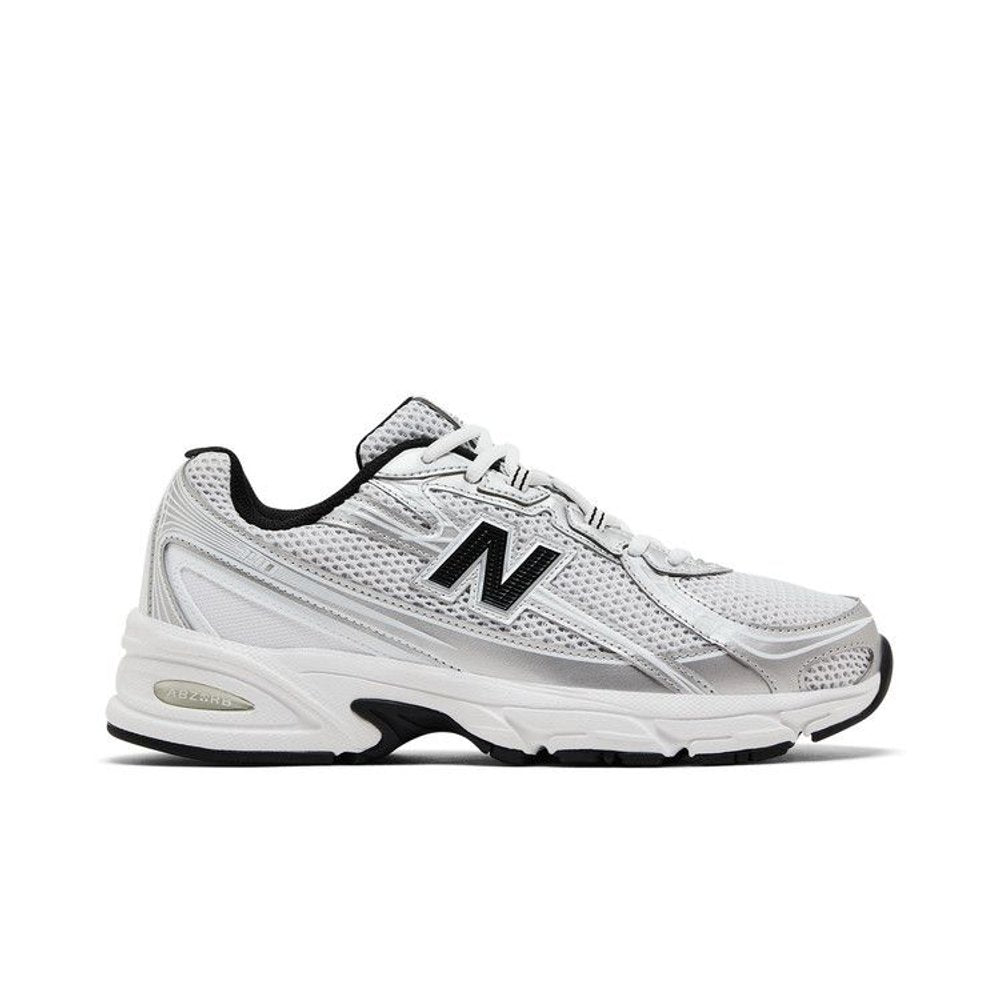 New Balance 740 White Silver Metallic Navy – boční pohled | Purekickz