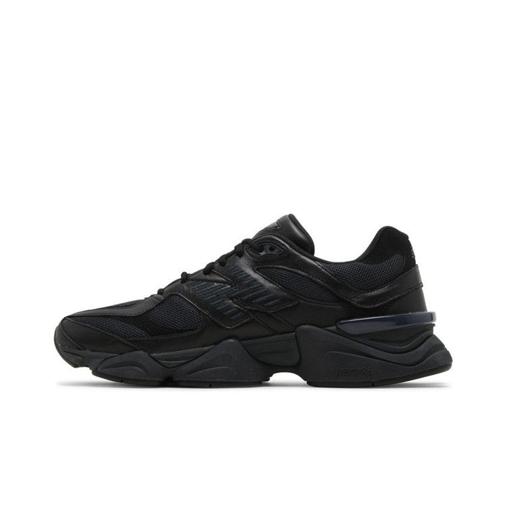 New Balance 9060 Triple Black Leather – hlavní pohled | Purekickz