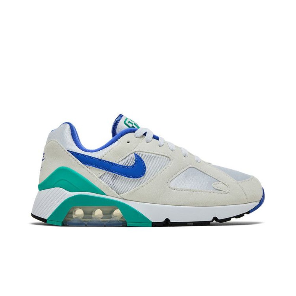 Nike Air 180 White Medium Blue Clear Jade – boční pohled | Purekickz