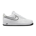 Nike Air Force 1 '07 Embroidered Swoosh White Black – boční pohled | Purekickz