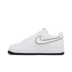 Nike Air Force 1 '07 Low White Black Outline Swoosh – hlavní pohled | Purekickz