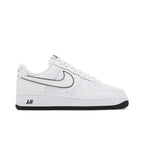 Nike Air Force 1 '07 Low White Black Outline Swoosh – boční pohled | Purekickz