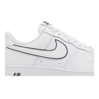 Nike Air Force 1 '07 Low White Black Outline Swoosh – detail | Purekickz