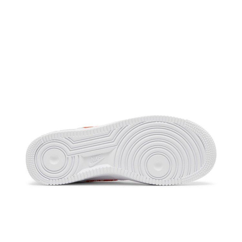 Nike Air Force 1 '07 Rush Orange Paisley – zadní pohled | Purekickz