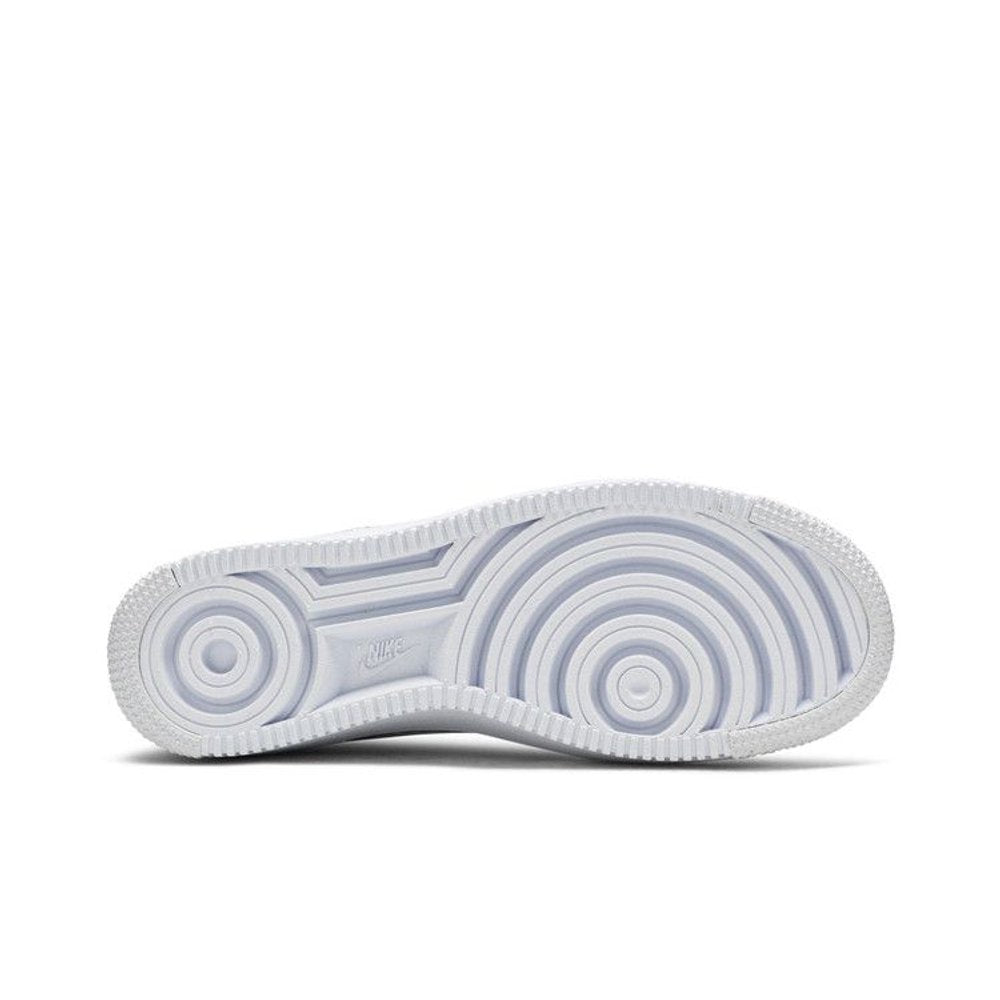 Nike Air Force 1 Flyknit 2 White Pure Platinum – zadní pohled | Purekickz