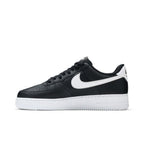 Nike Air Force 1 Low '07 Black White Pebbled Leather – hlavní pohled | Purekickz