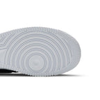 Nike Air Force 1 Low '07 Black White Pebbled Leather – pohled shora | Purekickz