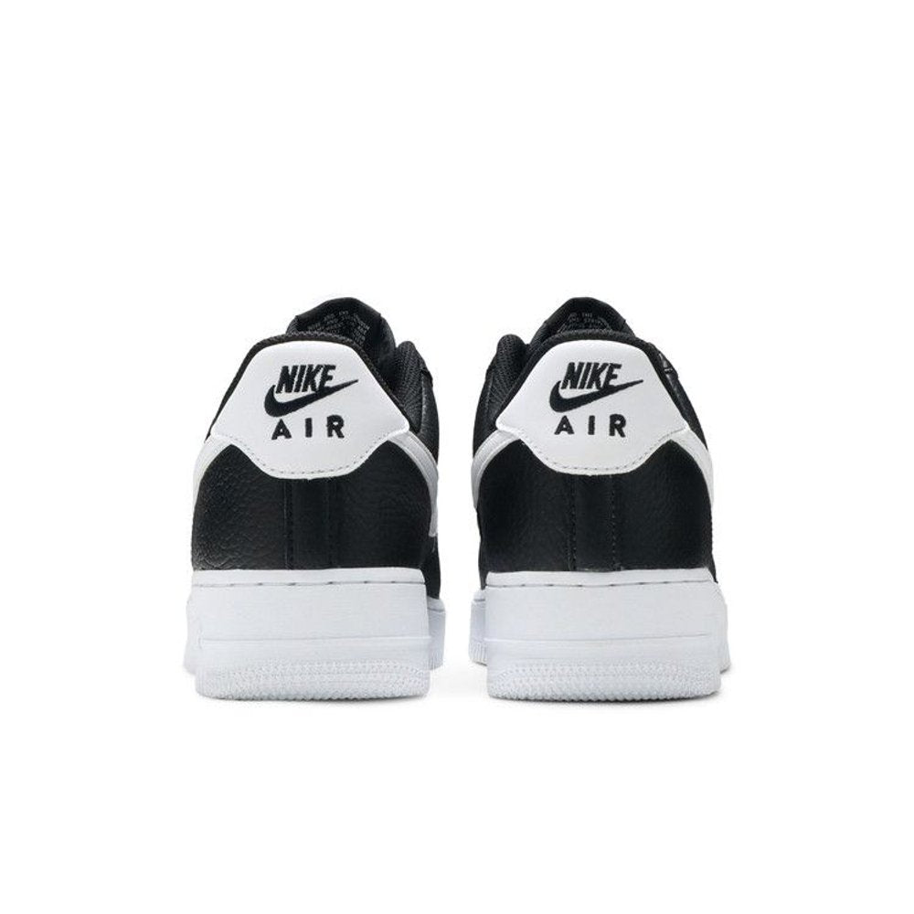 Nike Air Force 1 Low '07 Black White Pebbled Leather – podrážka | Purekickz