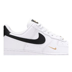 Nike Air Force 1 Low '07 Essential White Black Gold Mini Swoosh (W)