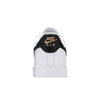 Nike Air Force 1 Low '07 Essential White Black Gold Mini Swoosh (W)