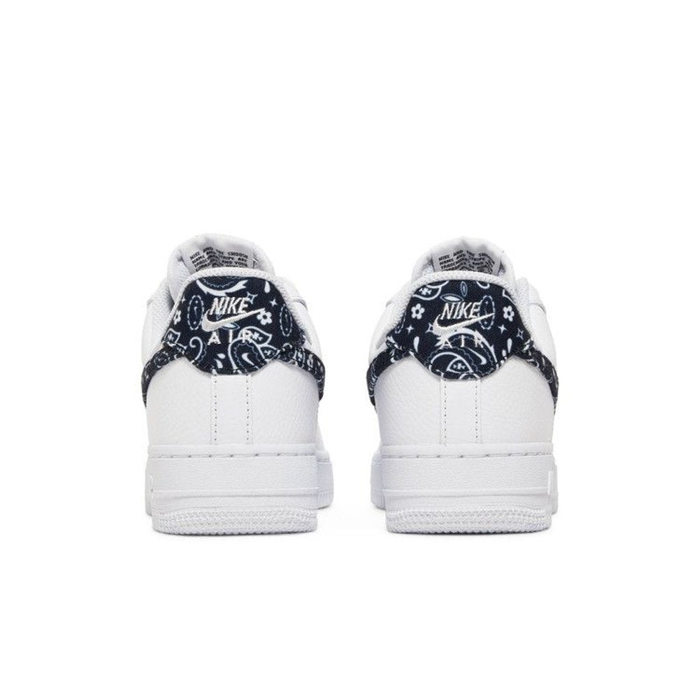 Nike Air Force 1 Low '07 Essential White Black Paisley (W) – podrážka | Purekickz
