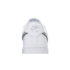 Nike Air Force 1 Low '07 Essential White Metallic Silver Black (W) – detail materiálu | Purekickz