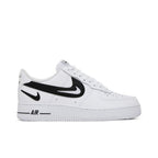 Nike Air Force 1 Low '07 FM Cut Out Swoosh White Black – boční pohled | Purekickz
