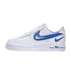 Nike Air Force 1 Low '07 FM Cut Out Swoosh White Game Royal – hlavní pohled | Purekickz