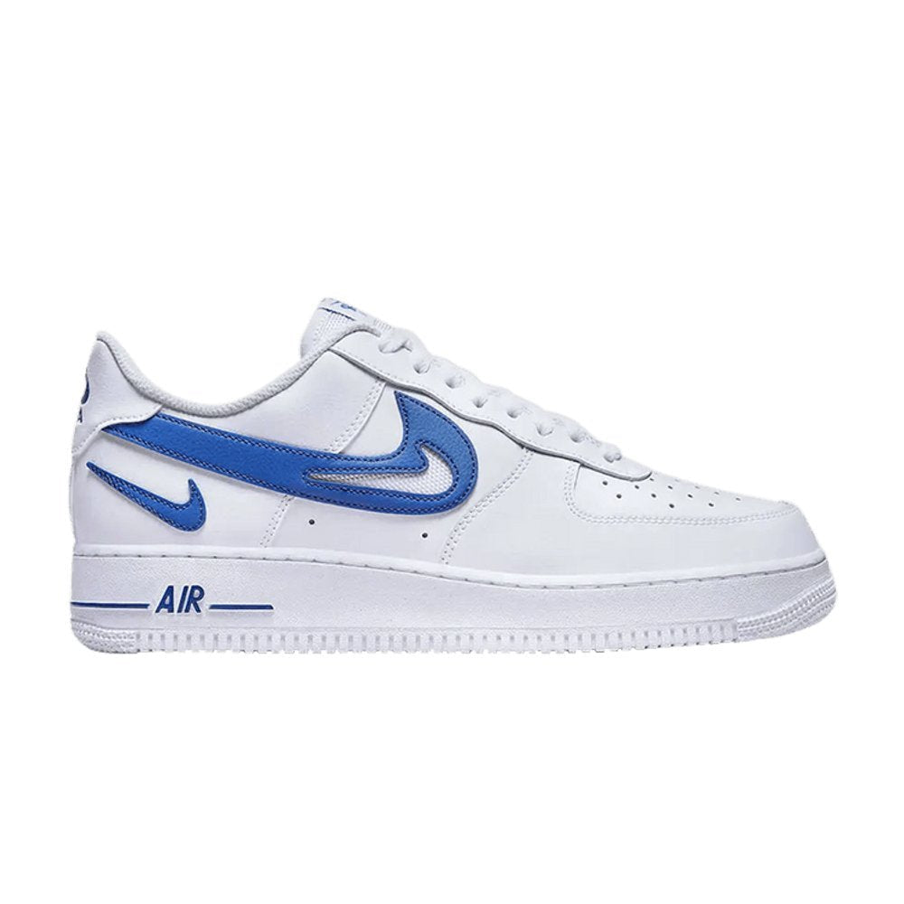 Nike Air Force 1 Low '07 FM Cut Out Swoosh White Game Royal
