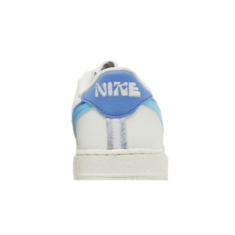 Nike Air Force 1 Low '07 LV8 82 Double Swoosh Medium Blue – detail materiálu | Purekickz
