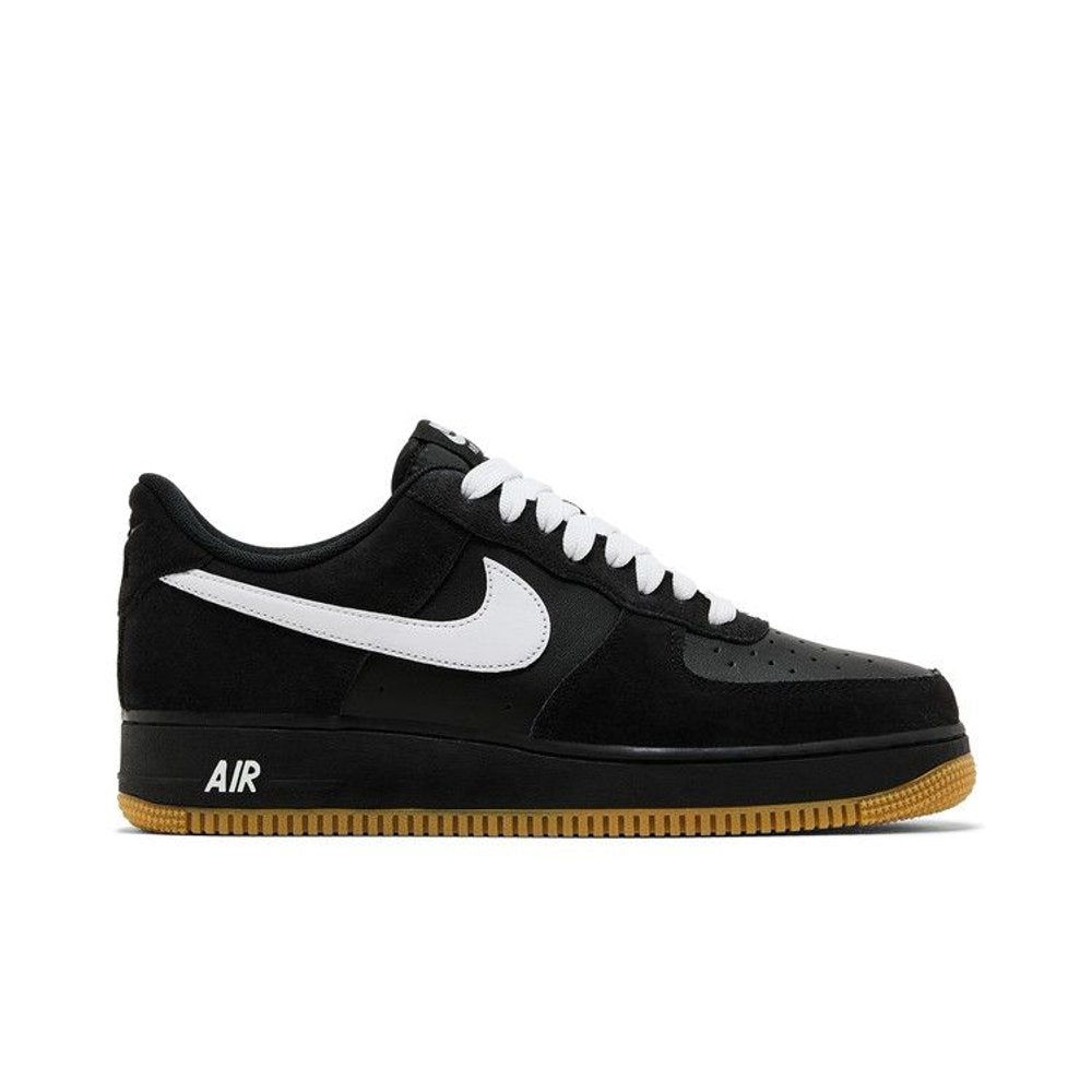 Nike Air Force 1 Low '07 LV8 Black Gum Light Brown White – boční pohled | Purekickz