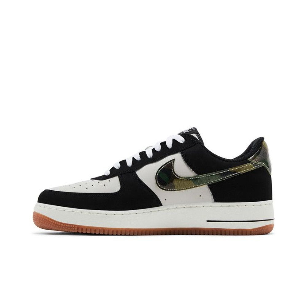 Nike Air Force 1 Low '07 LV8 Black Patent Camo Swoosh – hlavní pohled | Purekickz