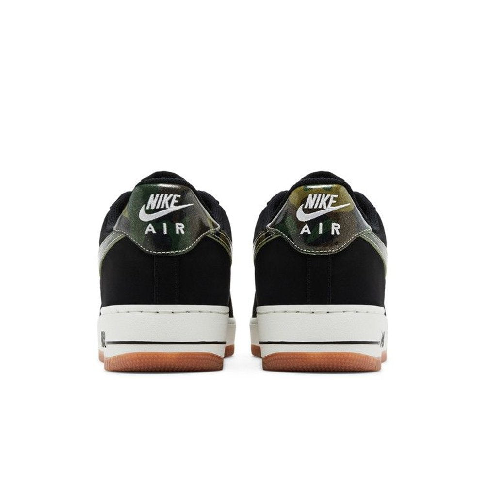Nike Air Force 1 Low '07 LV8 Black Patent Camo Swoosh – podrážka | Purekickz