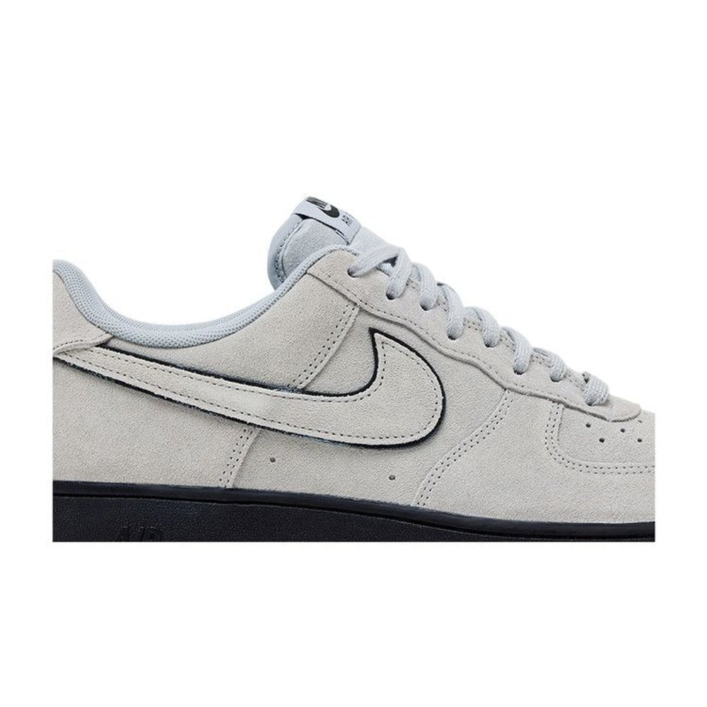 Nike Air Force 1 Low '07 LV8 Light Smoke Grey Suede Black – detail | Purekickz