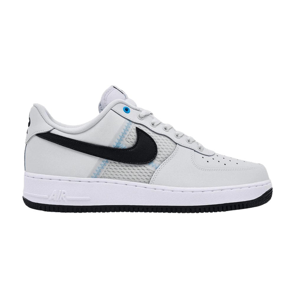 Nike Air Force 1 Low '07 LV8 SE Mesh Tape Photon Dust University Blue – boční pohled | Purekickz