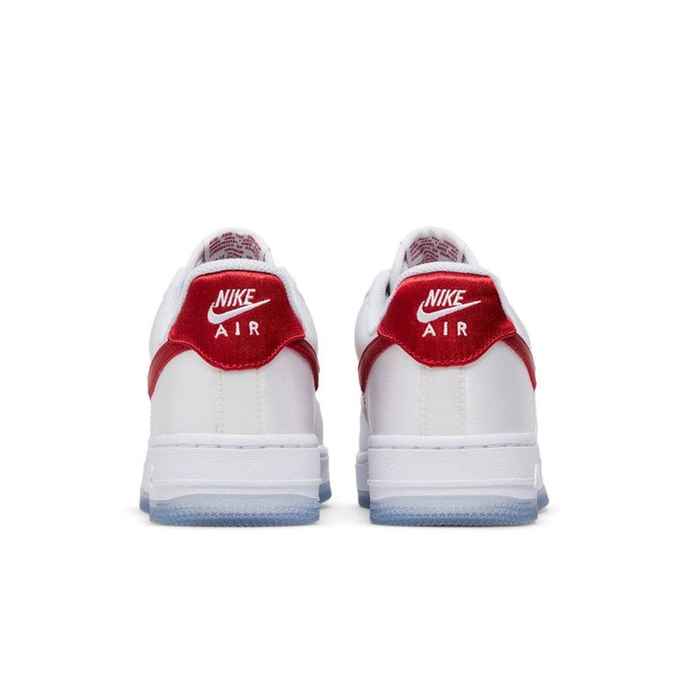 Nike Air Force 1 Low '07 Satin White Varsity Red (W) – podrážka | Purekickz