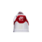 Nike Air Force 1 Low '07 Satin White Varsity Red (W) – detail materiálu | Purekickz