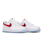 Nike Air Force 1 Low '07 Satin White Varsity Red (W) – lifestyle foto | Purekickz