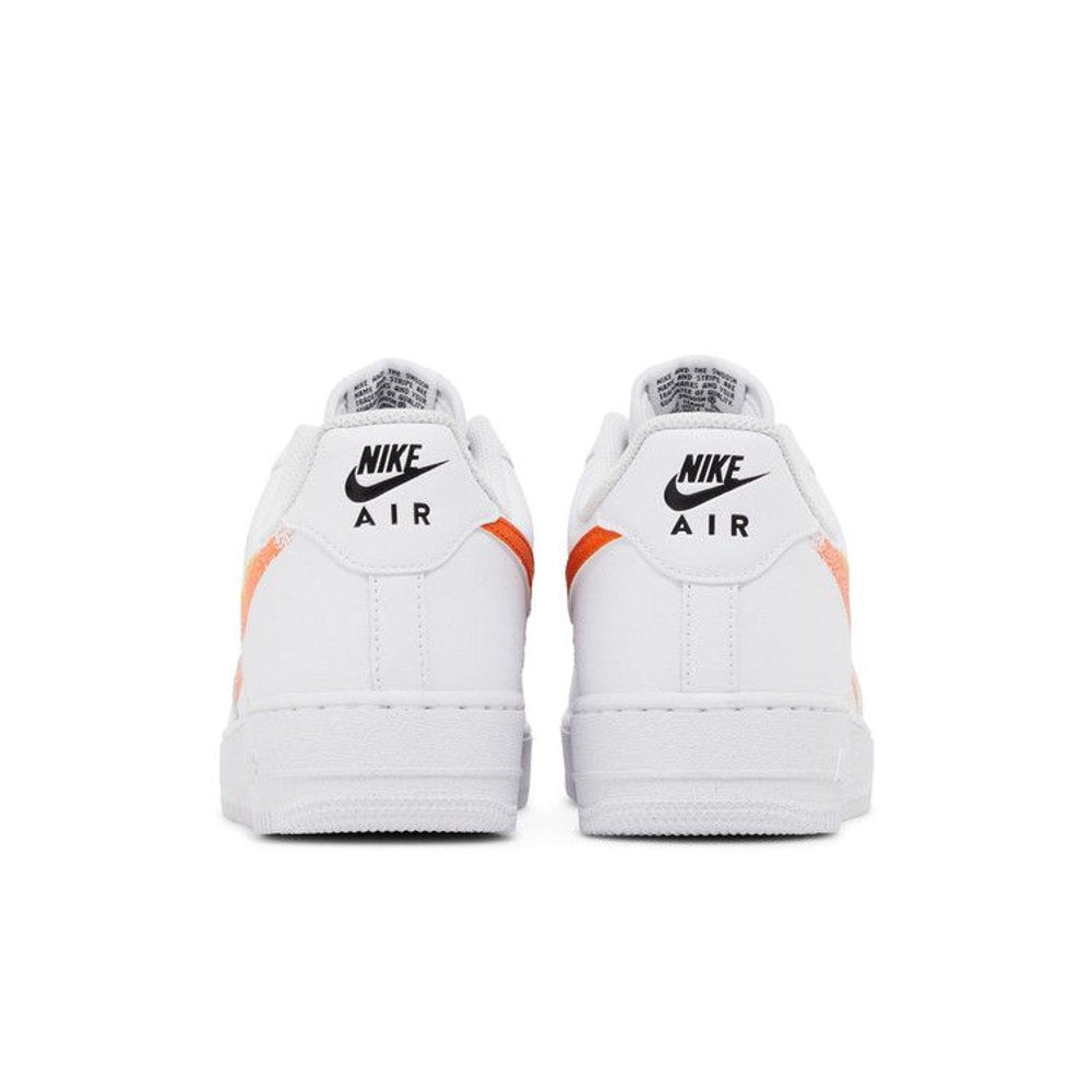 Nike Air Force 1 Low '07 Spray Paint Swoosh White Safety Orange