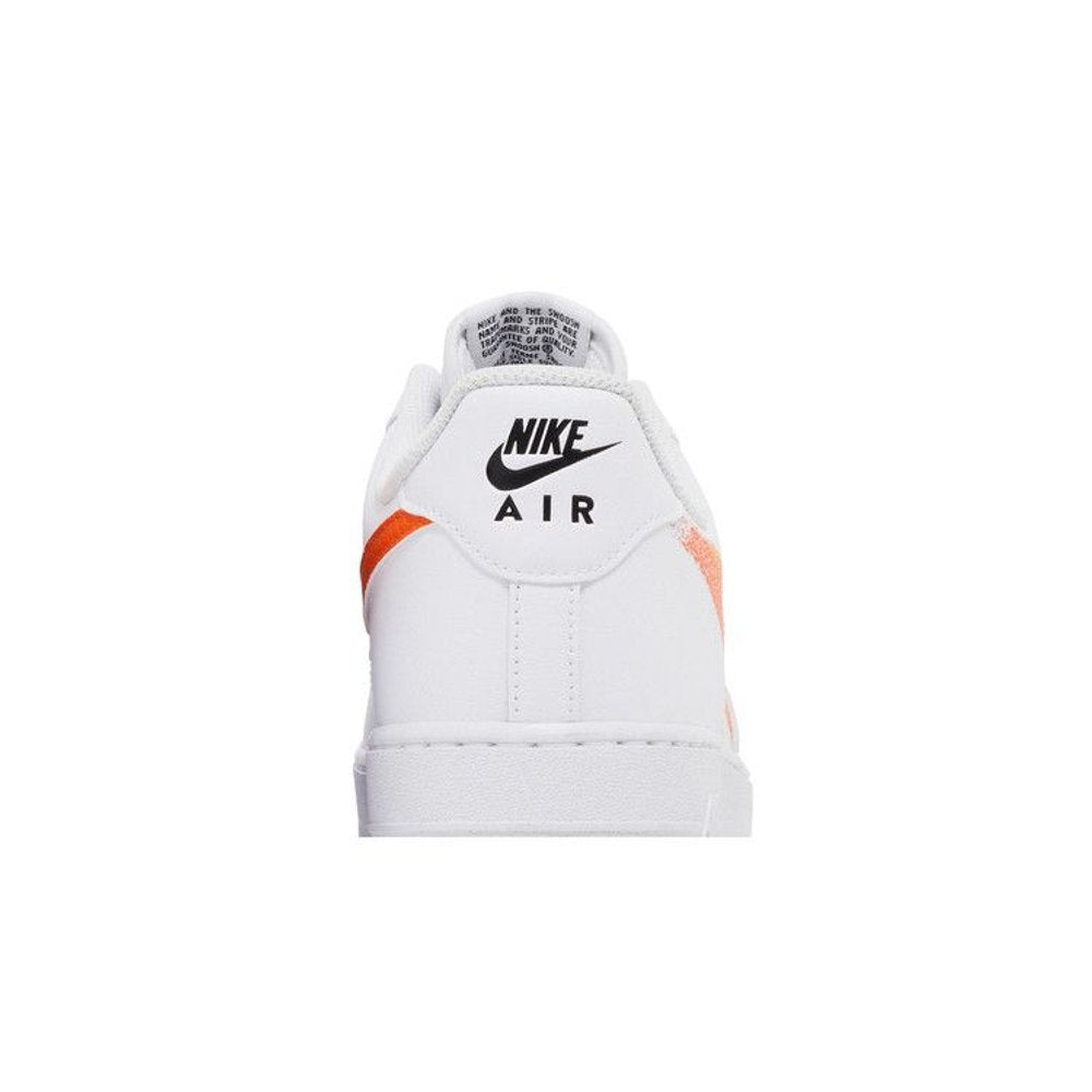 Nike Air Force 1 Low '07 Spray Paint Swoosh White Safety Orange