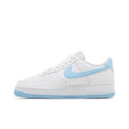 Nike Air Force 1 Low '07 White Aquarius Blue – hlavní pohled | Purekickz