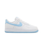 Nike Air Force 1 Low '07 White Aquarius Blue – boční pohled | Purekickz