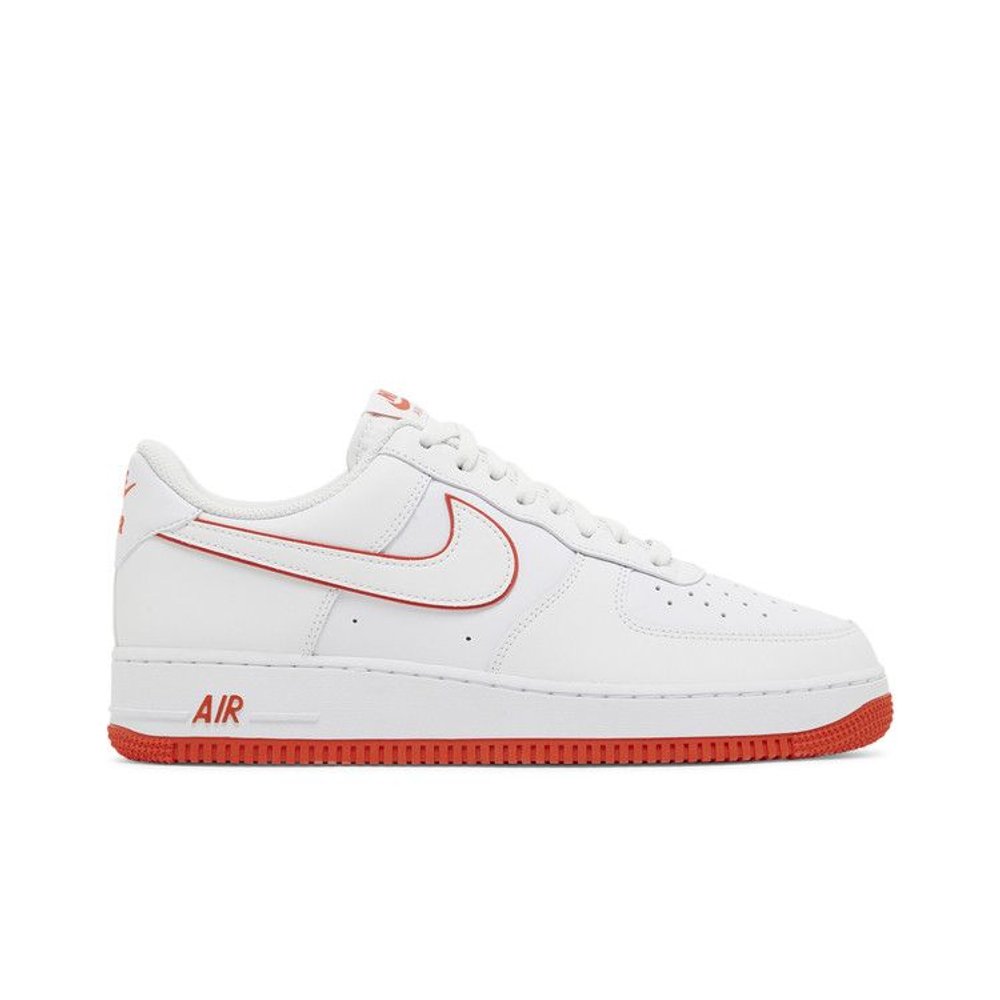 Nike Air Force 1 Low '07 White Picante Red – boční pohled | Purekickz