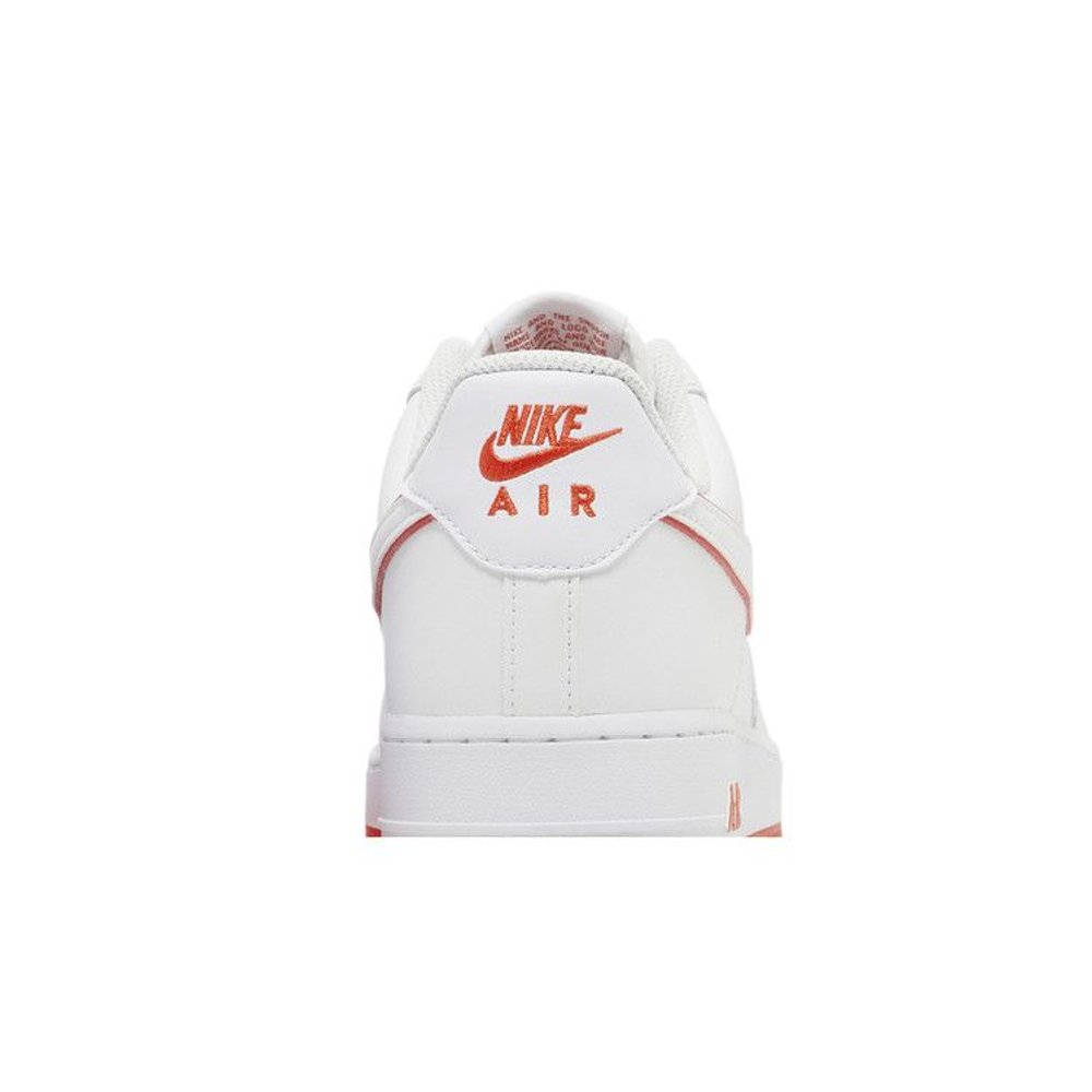 Nike Air Force 1 Low '07 White Picante Red – detail materiálu | Purekickz