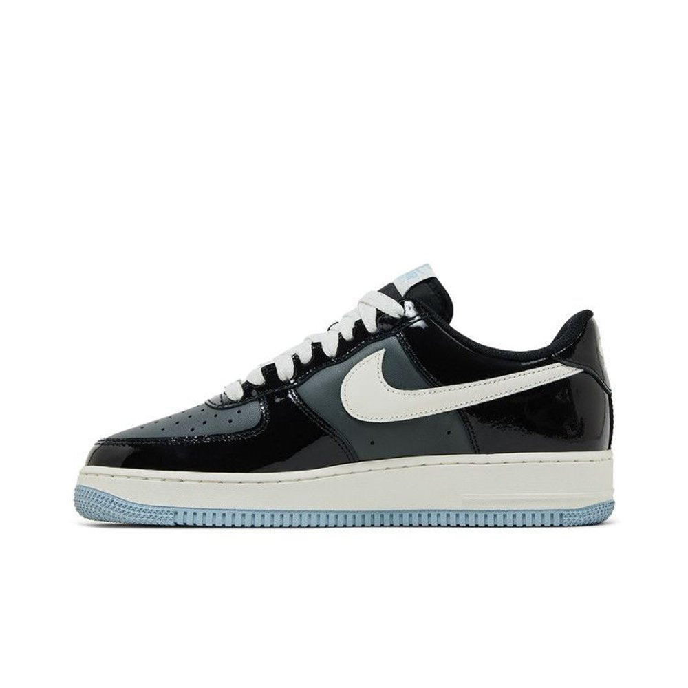 Nike Air Force 1 Low Black Iron Grey Patent – hlavní pohled | Purekickz