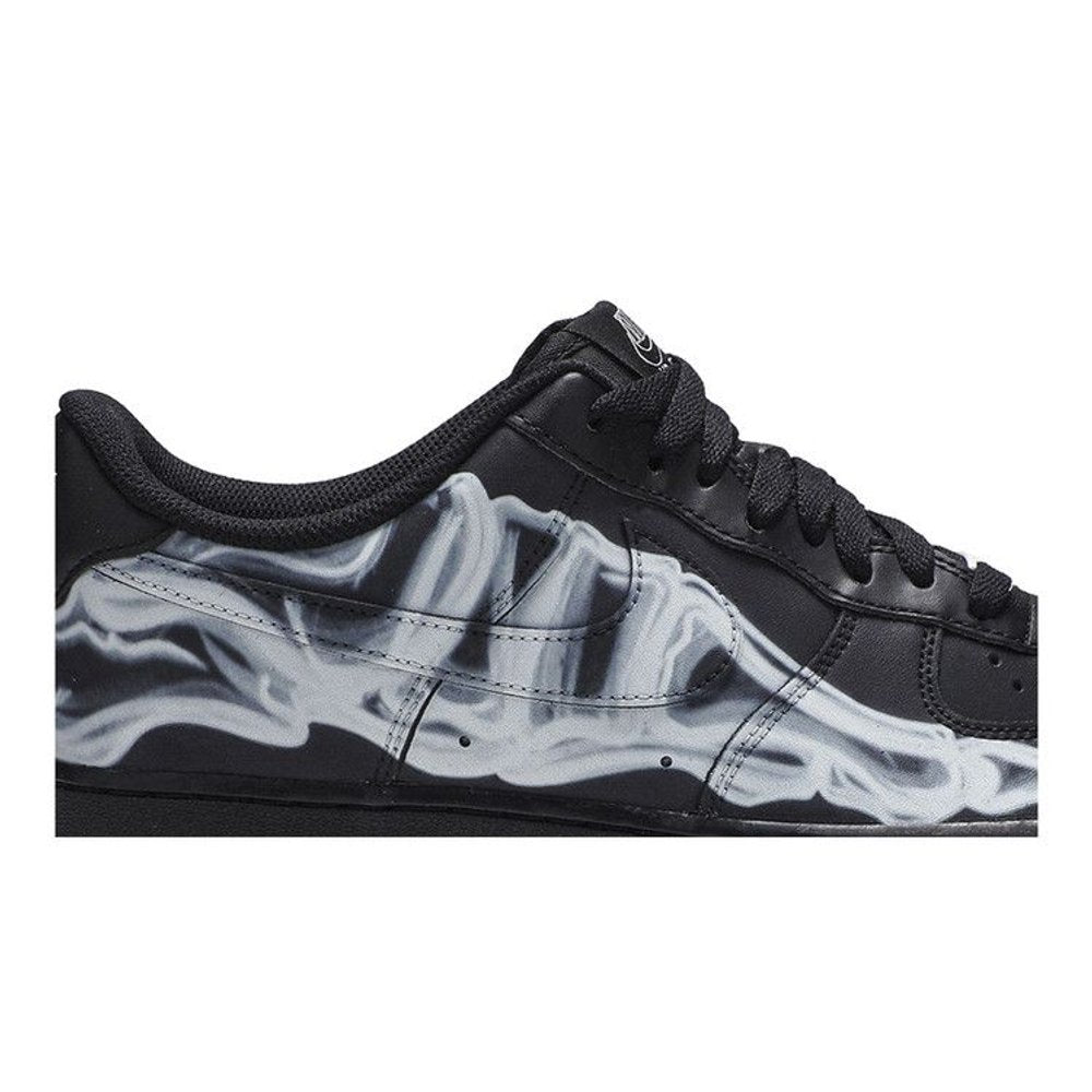 Nike Air Force 1 Low Black Skeleton Halloween (2019) – detail | Purekickz