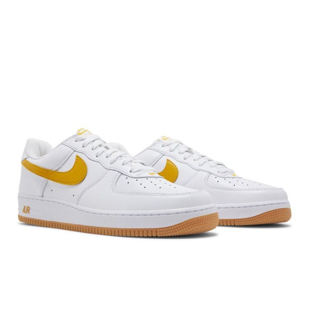 Nike Air Force 1 Low Color of the Month - White University Gold – lifestyle foto | Purekickz