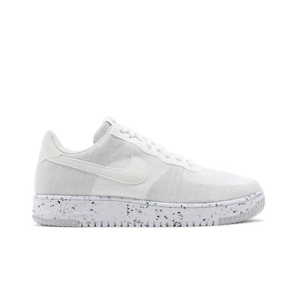 Nike Air Force 1 Low Crater Flyknit White – boční pohled | Purekickz