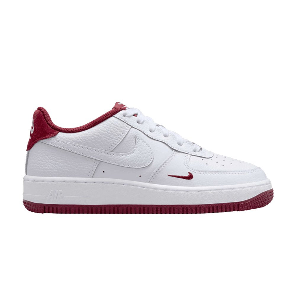 Nike Air Force 1 Low LV8 White Team Red Mini Swoosh (GS) – hlavní pohled | Purekickz