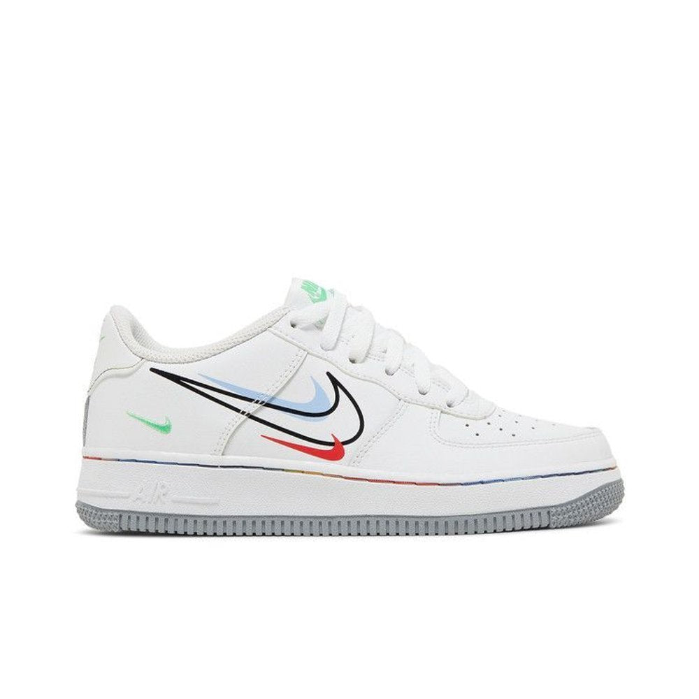Nike Air Force 1 Low Multi Swoosh (GS) – boční pohled | Purekickz